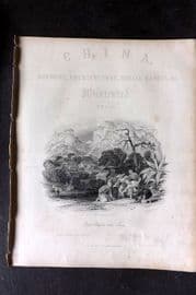 Allom China 1847 Antique Print. Dice Players near Amoy. Vol 4 Illus. Title
