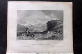 Allom China 1847 Antique Print. Entrance to Chin-Chew River Fokien