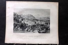 Allom China 1847 Antique Print. Landing Tea-Junks at Tseen-Tang