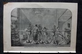 Artemas Ward 1883 Antique Print. Making Caper Tea. China