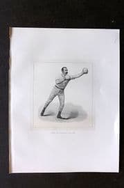 Badminton Library 1889 Boxing Print. Left Hand Lead-Off