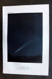 Ball C1900 Antique Astronomy Print. The Comet of 1882 17