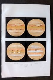 Ball C1900 Antique Astronomy Print. The Planet Jupiter. 1897 11