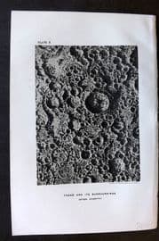 Ball C1900 Antique Astronomy Print. Tycho and its surroundings 10