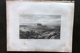 Barclay C1835 Antique Print. Athens, Greece