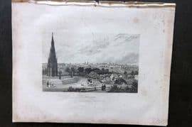 Barclay C1835 Antique Print. Berlin, Germany