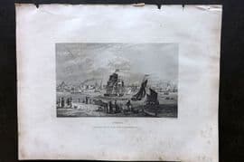 Barclay C1835 Antique Print. Liverpool, UK. Ships