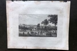 Barclay C1835 Antique Print. Madrid, Spain