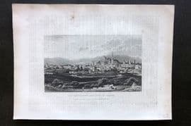 Barclay C1835 Antique Print. University and City of Oxford