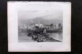 Bartlett Canada 1842 Antique Print. Coburg
