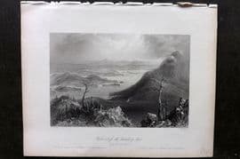 Bartlett Canada 1842 Print. View across the Boundary Line (From Sugar Loaf)