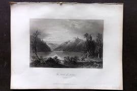 Bartlett Danube 1842 Antique Print. Castle of Neuhaus, Austria