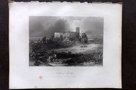 Bartlett Danube 1842 Antique Print. Castle of Spielberg, Germany