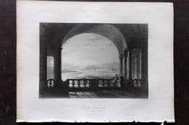 Bartlett Danube 1842 Antique Print. Castle Weiteneck, Melk, Austria