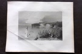 Bartlett Danube 1842 Antique Print. Nicopoli, Bulgaria