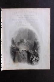 Bartlett Switzerland C1840 Antique Print. Devils Bridge. Illus. Title