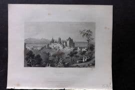 Bartlett Switzerland C1840 Antique Print. Lausanne, Vaud