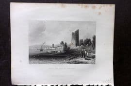 Bartlett Switzerland C1840 Antique Print. Ouchy, the Port of Lausanne