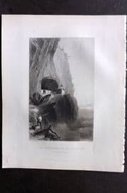 Bartlett Switzerland C1840 Antique Print. Wild-Kirchlein or Hermitage, Appenzel