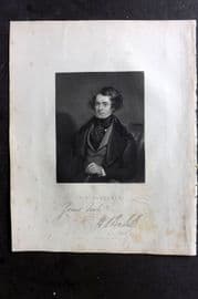 Bartlett Switzerland C1840 Antique Print. William Barlett Portrait