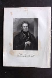 Bartlett Switzerland C1840 Antique Print. William Beattie Portrait