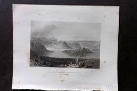 Bartlett Switzerland C1840 Print. Lake of Lucerne from the Righi, Unterwalden