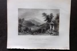 Bartlett Switzerland C1840 Print. Mount Pilate, from the Brunig. Unterwalden