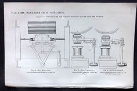 Beeton 1870 Antique Print. Bank Note Printing Machine 18