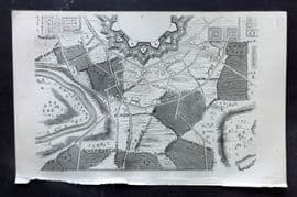 Beeton 1870 Antique Print. Fortification