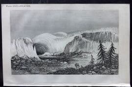 Beeton 1870 Antique Print. Glacier 62