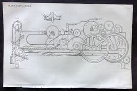 Beeton 1870 Antique Print. Spinning Mule 94