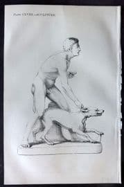 Beeton 1870 Antique Print. Sulpture 118