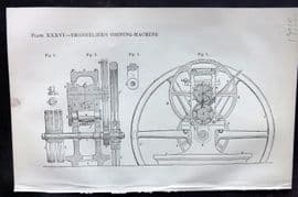 Beeton 1870 Antique Print. Thonnelier's Coining Machine 36