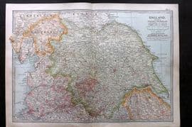 Black 1903 England. Yorkshire, Westmorland, Lancashire, Cumberland & Lincoln