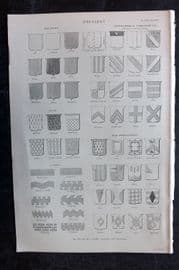 Blackie (Pub) C1875 Antique Print. Heraldy 85