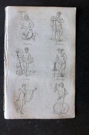 Blair 1834 Print. Gods - Jupiter, Saturn, Neptune, Mercury, Apollo, Venus