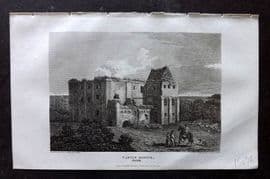 Britton C1810 Antique Print. Castle Rising, Norffolk