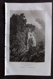 Britton C1810 Antique Print. Ragland Castle, Monmouthshire