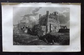 Britton C1810 Antique Print. South Gate, Lynn, Norfolk