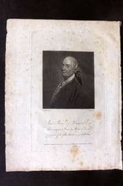 Bruce 1813 Antique Print. Portrait of James Bruce