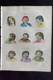 Buffon, Smellie & Huish 1862 Hand Col Print. Passions 05