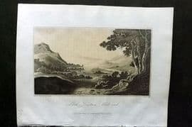 Campbell 1811 Antique Print. Loch Kaitrin, West End, Scotland