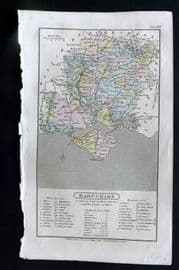 Capper 1808 Hand Col British County Map. Hampshire