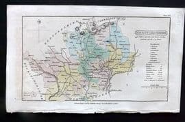 Capper 1808 Hand Col British County Map. Hertfordshire