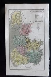 Capper 1808 Hand Col British County Map. Lancashire