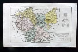 Capper 1808 Hand Col British County Map. Leicestershire