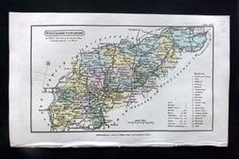 Capper 1808 Hand Col British County Map. Northamptonshire