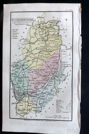 Capper 1808 Hand Col British County Map. Nottinghamshire