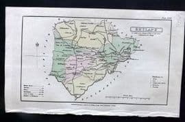 Capper 1808 Hand Col British County Map. Rutland