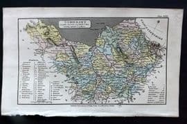 Capper 1808 Hand Col British County Map. Somerset